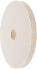 Value Collection - 6" Diam x 1/2" Thick Unmounted Buffing Wheel - 1 Ply, Polishing Wheel, 1" Arbor Hole, Medium Density - Exact Industrial Supply