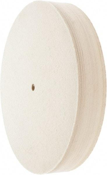 Value Collection - 12" Diam x 2" Thick Unmounted Buffing Wheel - 1 Ply, Polishing Wheel, 1/2" Arbor Hole, Medium Density - Exact Industrial Supply