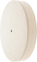 Value Collection - 12" Diam x 2" Thick Unmounted Buffing Wheel - 1 Ply, Polishing Wheel, 1/2" Arbor Hole, Medium Density - Exact Industrial Supply