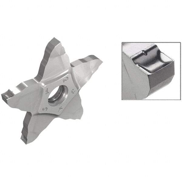 Iscar - 34L150PENTA PB Grade IC908, 1.5mm Cutting Width Carbide Grooving Insert - Left Hand, 0.07mm Corner Radius, TiAlN Finish - Exact Industrial Supply