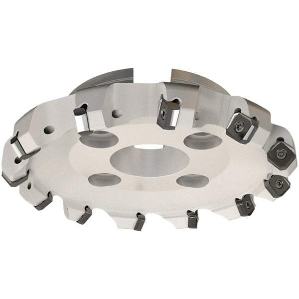 Iscar - 139.8mm Cut Diam, 40mm Arbor Hole, 7.15mm Max Depth of Cut, 45° Indexable Chamfer & Angle Face Mill - 8 Inserts, S845 SX.U 16.. Insert, Right Hand Cut, 8 Flutes, Through Coolant, Series Helido - Exact Industrial Supply