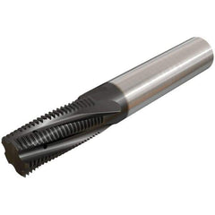 Iscar - ISO, 0.3937" Cutting Diam, 4 Flute, Solid Carbide Helical Flute Thread Mill - Internal Thread, 21.8mm LOC, 73mm OAL, 10mm Shank Diam - Exact Industrial Supply