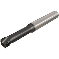 Iscar - 5/16-18 UNC, 0.2362" Cutting Diam, 3 Flute, Solid Carbide Helical Flute Thread Mill - Internal Thread, 23mm LOC, 58mm OAL, 6mm Shank Diam - Exact Industrial Supply