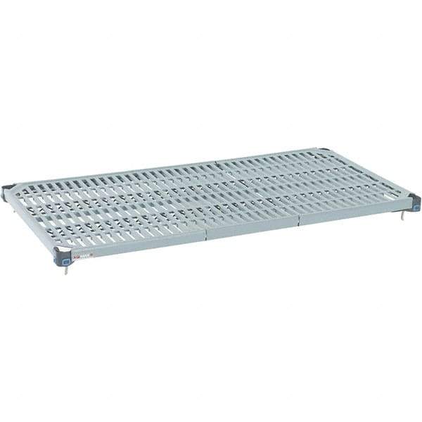 Metro - 36" Wide, 1-1/2" High, Open Shelving Shelf - Polymer, 24" Deep, Use with Metro Max Q - Exact Industrial Supply