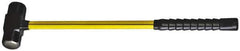 NUPLA - 6 Lb Head, 16" Long Sledge Hammer - Steel Head, 1-3/4" Face Diam, 5-7/8" Long Head, Fiberglass Handle - Exact Industrial Supply