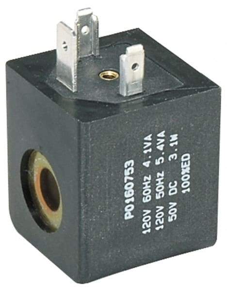 Parker - Direct Acting, Thermoplastic Solenoid Valve - Normally Closed, 232 Max PSI, FKM Seal - Exact Industrial Supply