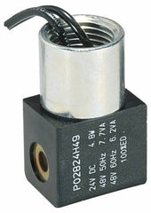 Parker - Direct Acting, Thermoplastic Solenoid Valve - Normally Closed, 232 Max PSI, FKM Seal - Exact Industrial Supply