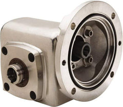 Boston Gear - 2.62 Centerline Distance, 10:1, 175 RPM Output, 3.94 Input Horsepower, 1,345 Lbs. Max Torque, Speed Reducer - Part No. SSHF72610KB7HSP23, 1-7/16" Shaft Diam, Hollow Shaft, 7/8" Bore, 5.56" High, 140TC NEMA - Exact Industrial Supply