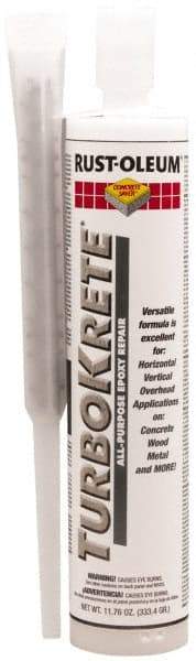 Rust-Oleum - 9 oz Cartridge Adhesive - Gray - Exact Industrial Supply