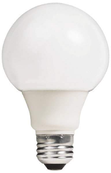 Philips - 9 Watt Fluorescent Residential/Office Medium Screw Lamp - 2,700°K Color Temp, 500 Lumens, 120 Volts, EL/A G25, 8,000 hr Avg Life - Exact Industrial Supply