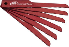 Ingersoll-Rand - 4" Long x 1/2" Thick, Bi-Metal Reciprocating Saw Blade - Scroll Profile, 10 to 14 TPI, Toothed Edge - Exact Industrial Supply