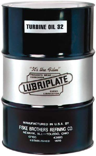 Lubriplate - 55 Gal Drum, ISO 32, SAE 10, Air Compressor Oil - 40°F to 290°, 152 Viscosity (SUS) at 100°F, 44 Viscosity (SUS) at 210°F - Exact Industrial Supply