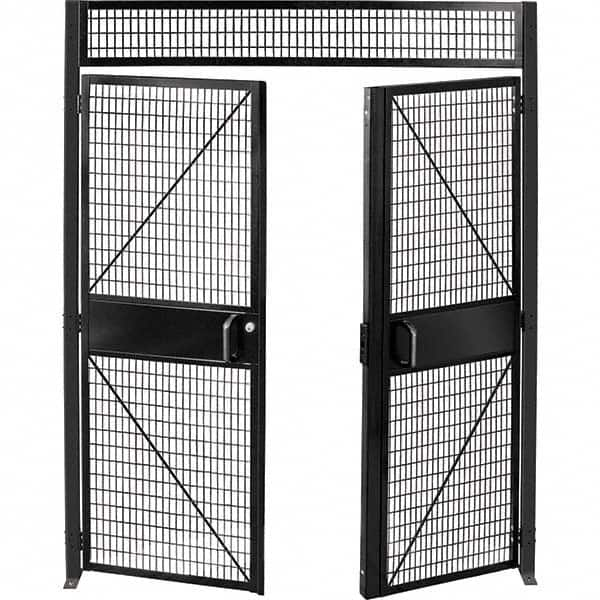 Folding Guard - Temporary Structure Doors Type: Hinged Door Width (Feet): 8 - Exact Industrial Supply