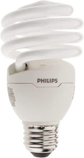 Philips - 23 Watt Fluorescent Residential/Office Medium Screw Lamp - 2,700°K Color Temp, 1,600 Lumens, 120 Volts, EL/mDT, 10,000 hr Avg Life - Exact Industrial Supply