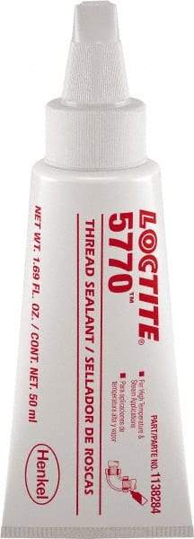 Loctite - 50 mL, White, High Strength Liquid Thread Sealant - 72 Full Cure Time - Exact Industrial Supply