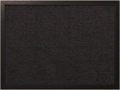 MasterVision - 17.72" Wide x 23.62" High Cork Bulletin Board - Fabric, Black - Exact Industrial Supply