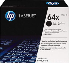 Hewlett-Packard - Black Toner Cartridge - Use with Hewlett-Packard LaserJet P4015n, P4015dn, P4015tn, P4015x, P4515n, P4515tn & P4515x - Exact Industrial Supply
