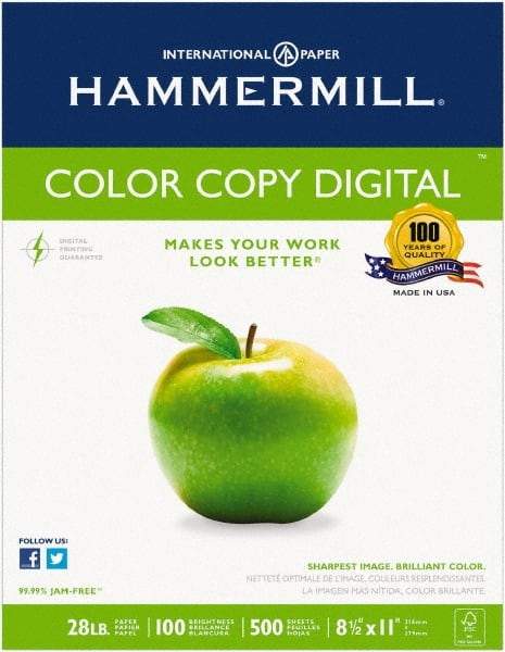 Hammermill - White Copy Paper - Use with Laser Printers, Copiers, Plain Paper Fax Machines - Exact Industrial Supply