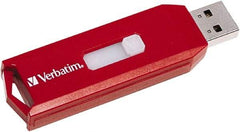 Verbatim - 8GB Red Flash Drive - Use with Windows Vista, 7 - Exact Industrial Supply