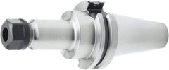 Parlec - 8" Projection, CAT40 Dual Contact Taper, ER16 Collet Chuck - Through Coolant - Exact Industrial Supply