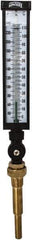 Winters - 30 to 240°F, Industrial Thermometer with Standard Thermowell - 5 Inch Immersion Length, 6 Inch Stem Length, 20 Inch Long, 3/4 Inch Thread - Exact Industrial Supply