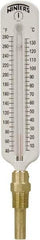 Winters - 40 to 280°F, Industrial Thermometer with Standard Thermowell - 1 Inch Immersion Length, 2 Inch Stem Length, 11 Inch Long, 1/2 Inch Thread - Exact Industrial Supply