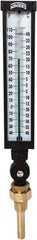 Winters - -40 to 110°F, Industrial Thermometer with Standard Thermowell - 3 Inch Immersion Length, 3-1/2 Inch Stem Length, 17 Inch Long, 3/4 Inch Thread - Exact Industrial Supply