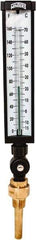 Winters - -15 to 160°F, Industrial Thermometer with Standard Thermowell - 3 Inch Immersion Length, 3-1/2 Inch Stem Length, 17 Inch Long, 3/4 Inch Thread - Exact Industrial Supply