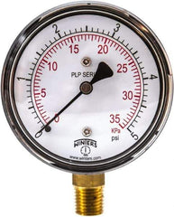 Winters - 5 psi, Pressure Test Gauge and Calibrator - 2-1/2 Inch Diameter - Exact Industrial Supply