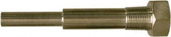 Winters - 6-3/4 Inch Overall Length, 3/4 Inch Thread, 304 Stainless Steel Thermowell - 5 Inch Insertion Length - Exact Industrial Supply