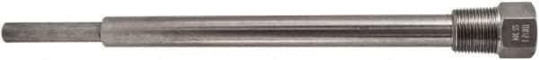 Winters - 13 Inch Overall Length, 3/4 Inch Thread, 304 Stainless Steel Thermowell - 10-1/2 Inch Insertion Length - Exact Industrial Supply