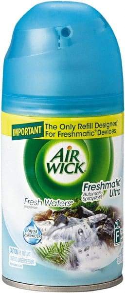 Air Wick - 6.17 oz Air Freshener Dispenser Refill - Fresh Waters, Compatible with Air Wick Freshmatic Ultra Metered-Automatic Spray Systems - Exact Industrial Supply