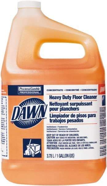 Dawn - 1 Gal Bottle Cleaner - Use on Vinyl Composite Tile (VCT), Vinyl Tile, Linoleum, Laminate Surfaces, Glass, Cement, Concrete, Ceramic Tile, Terra Cotta, Terrazzo, Quarry Tile - Exact Industrial Supply