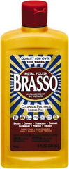Brasso - 8 Fluid Ounce Liquid Metal Polish - Unscented, Bottle - Exact Industrial Supply