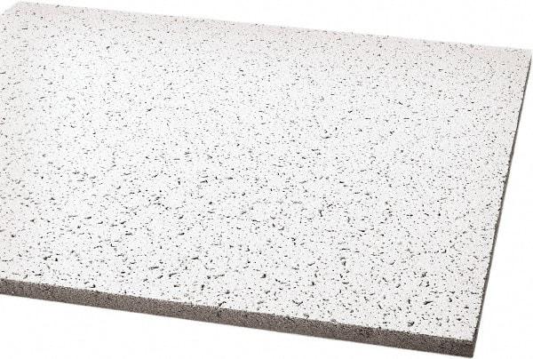 Armstrong World - 24" Long x 24" Wide, Wet-Formed Mineral Fiber Acoustic Ceiling Tile - ASTM E1264 Specification, White - Exact Industrial Supply