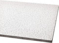 Armstrong World - 48" Long x 24" Wide, Wet-Formed Mineral Fiber Acoustic Ceiling Tile - ASTM E1264 Specification, White - Exact Industrial Supply