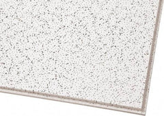 Armstrong World - 48" Long x 24" Wide, Wet-Formed Mineral Fiber Acoustic Ceiling Tile - ASTM E1264 Specification, White - Exact Industrial Supply