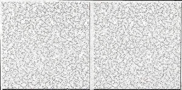 Armstrong World - 48" Long x 24" Wide, Wet-Formed Mineral Fiber Acoustic Ceiling Tile - ASTM E1264 Specification, White - Exact Industrial Supply