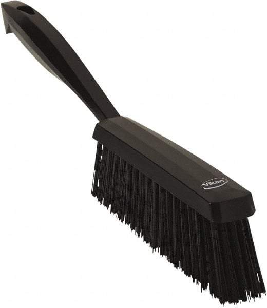 Vikan - 14" OAL, Polyester Staple Set Bench Brush - 2" Bristle Length, 6-3/8" Long Head, Black - Exact Industrial Supply