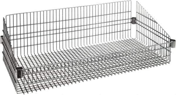 Quantum Storage - Wire Basket Unit - 36" Wide x 18" Deep x 10" High, - Exact Industrial Supply