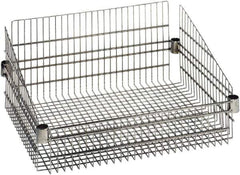 Quantum Storage - Wire Basket Unit - 24" Wide x 24" Deep x 10" High, - Exact Industrial Supply