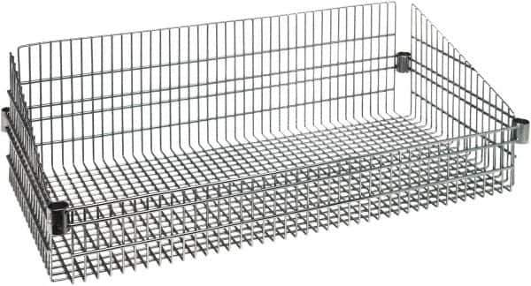 Quantum Storage - Wire Basket Unit - 36" Wide x 24" Deep x 10" High, - Exact Industrial Supply