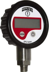 Winters - 2-1/2" Dial, 1/4 Thread, 0-1,000 Scale Range, Pressure Gauge - Lower Connection Mount, Accurate to 0.01% of Scale - Exact Industrial Supply