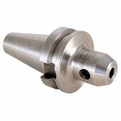Techniks - BT40 Taper Shank 25mm Hole End Mill Holder/Adapter - 65mm Nose Diam, 100mm Projection - Exact Industrial Supply