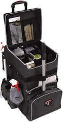 Rubbermaid - Ballistic Nylon Janitor Cart - 14-1/4" Width - Exact Industrial Supply