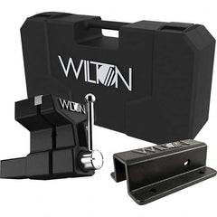Wilton - 6" Jaw Width x 5-3/4" Jaw Opening, 5" Throat Depth, Bench & Pipe Combination Vise - Exact Industrial Supply