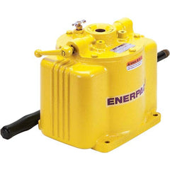 Enerpac - Manual Hydraulic Pumps Number of Stages: 1.000 Oil Volume Per Stroke (Cu. In.): 0.29 - Exact Industrial Supply