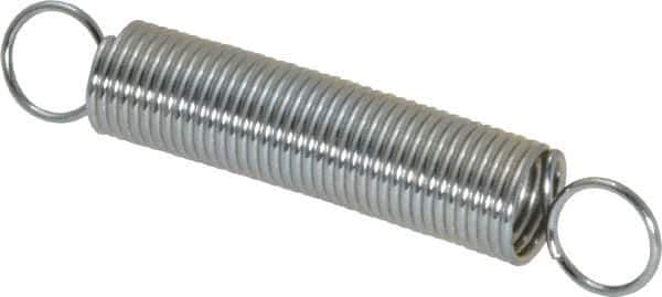 Gardner Spring - 3/8" OD, 3.8 Lb Max Load, 4.79" Max Ext Len, 0.0348" Wire Diam Spring - 1.24 Lb/In Rating - Exact Industrial Supply