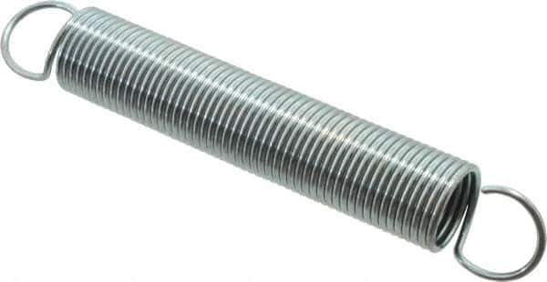 Gardner Spring - 5/8" OD, 10.5 Lb Max Load, 10.79" Max Ext Len, 0.055" Wire Diam Spring - 1.4 Lb/In Rating, 4" Free Length - Exact Industrial Supply