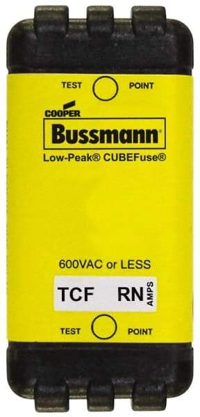 Cooper Bussmann - 300 VDC, 600 VAC, 80 Amp, Time Delay General Purpose Fuse - Plug-in Mount, 76.45mm OAL, 100 at DC, 200 (CSA RMS), 300 (UL RMS) kA Rating - Exact Industrial Supply